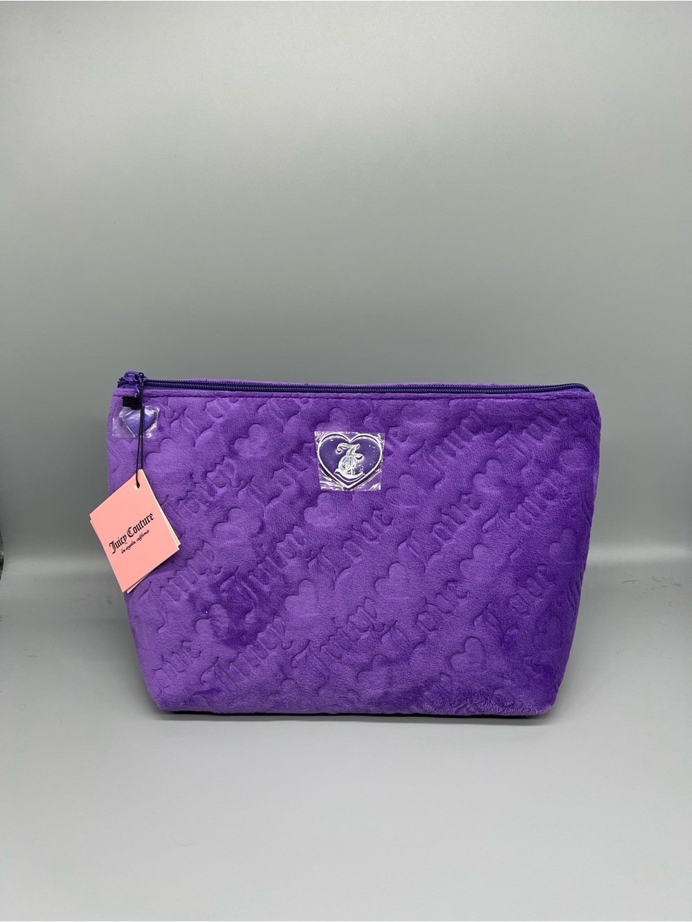 Juicy couture purple velour cosmetics bag